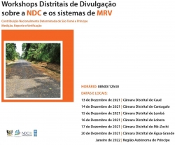 Workshops Distritais de divulgação sobre as NDC e os sistemas de MRV